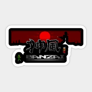 Banzai Sticker